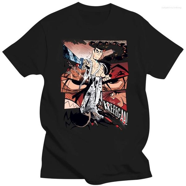 T-shirts pour hommes 2023 Funny Shirt Men Nouveauté Tshirt Samurai Jack Kreegaa! T-shirt