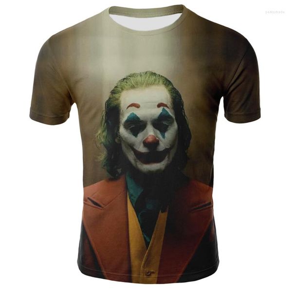 Hommes t-shirts 2023 film d'horreur IT Clown 3D imprimé T-shirt femmes été sauvage décontracté Harajuku haut hip-hop chemise rue caillot