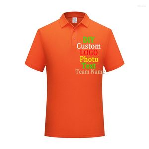 Heren T Shirts 2023 Revers 170g Korte Mouwen Werkkleding Klasse Reclame Cultuur Shirt Bedrukt LOGO