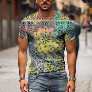 T-shirts pour hommes 2023 T-shirt surdimensionné à manches longues Summer Fashion Print Street Top O-Neck Retro Clothing