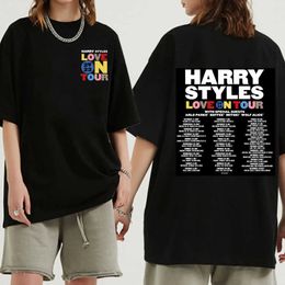 Camisetas de hombre 2023 Love On Tour camiseta estética Sudaderas Hip Hop camisetas de manga corta 022223H