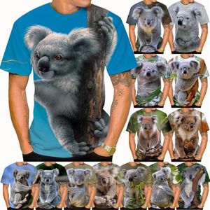 Camisetas para hombre 2023, camiseta con estampado 3D de Est Koala para hombres y mujeres, camisetas Unisex de Hip-hop Harajuku con personalidad de Animal bonito a la moda