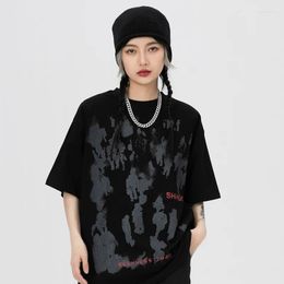 T-shirts pour hommes 2023 Hommes Hip Hop T-shirt Streetwear Shadow Lettre Imprimé Chemise D'été À Manches Courtes T-shirt Harajuku Coton Casual Tops T-shirts