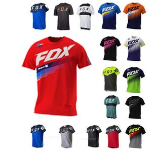 Heren T-shirts 2023 Heren Downhill Jerseys BAT Fox Mountainbike MTB-shirts Offroad DH Motortrui Motorcross Sportkleding Racefiets