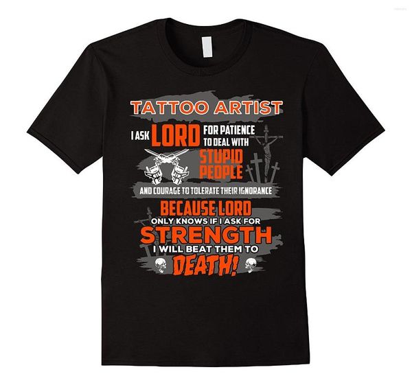 T-shirts pour hommes 2023 T-shirt pour hommes Tattoo Artist Tshirt Fier Sweat