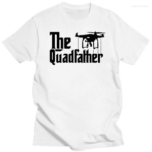 T-shirts pour hommes 2023 Mens DJI The Quadfather Inspired Goodfather Movie - T-shirt noir personnalisé pour hommes Tee Cotton Brand