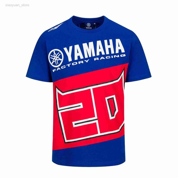 Camisetas para hombre 2023 Moto Gp Champion para Yamaha Factory Racing Team Motocicleta Superbike Camiseta azul Men_s Short Q M230409