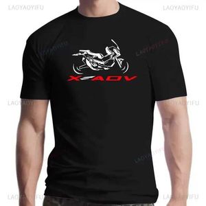T-shirts masculins 2023 T-shirt de moto pour vélo Hon X adv tshirt moto scooter x-advmen court slve imprimement hommes t shi vente chaude t240425