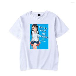 Heren t shirts 2023 Nagatoro anime pest niet kawaii-stijl mannen/vrouwen oversized t-shirt jeugdige vitaliteit nieuwheid t-shirt tops