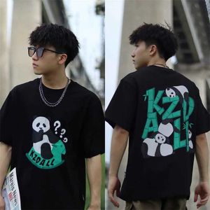 T-shirts masculins 2023 New Shake Horse Panda Panda T-shirt à manches courtes lâches et créatives couples décontractés Summer Women Vêtements Kpop Harajuku Y2K J240409