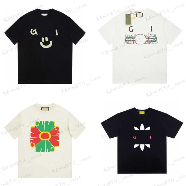 Camisetas para hombres 2023 Recién listado Verano Italia Marcas Algodón Letra Impresión Camisetas Moda Hombre Manga corta Dos G Gráfico Personalizar Mujeres Marcas Ropa T230316