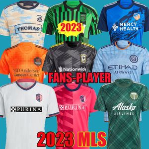 Camisetas para hombres 2023 Portland Houston Timbers Dynamo Soccer Jersey Inter St. L Ouis City Miami 23 24 Ciudad de Nueva York Filadelfia FC Cincinnati Union Columbus T231228