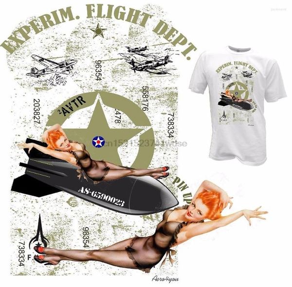 Camisetas para hombre 2023, camiseta estampada Harajuku, camiseta de manga corta para hombre, camiseta PINUP GIRL Flieger, camiseta Flugzeug Luftwaffe USA Herren Create Your Tee