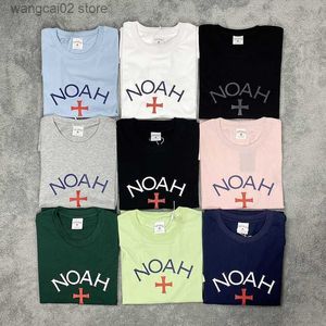 T-shirts pour hommes 2023 Croix rouge NOAH T-shirt Hommes Femmes Meilleure qualité T-shirt décontracté Oversize Tees Top T230602