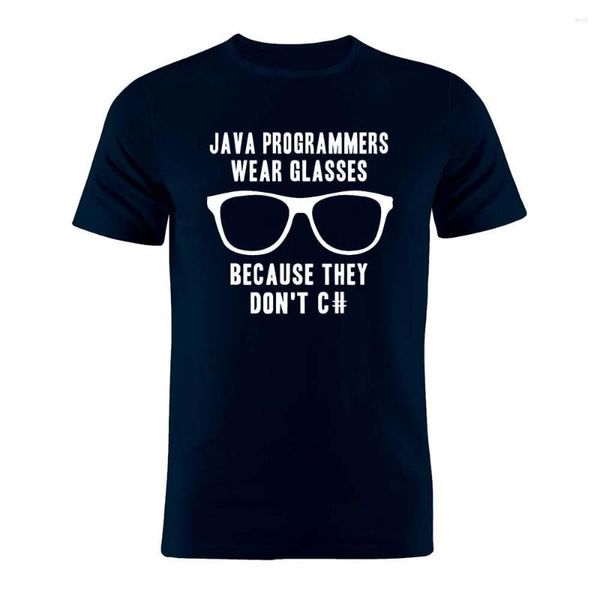 T-shirts pour hommes 2023 chemise programmeur développeur codeur blague Java C drôle Silhouette oeuvre cadeau t-shirt