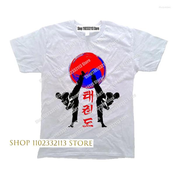 Hommes t-shirts 2023 T-shirt à manches courtes haut Taekwondo YinYang corée Art Martial T-shirt pour hommes t-shirts Streetwear chemise de boxe