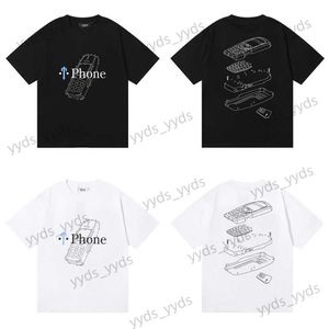 T-shirts pour hommes 2023 Petit T-shirt à manches courtes en coton à double fil avec lettre imprimée Trapstar Design avec support pour hommes et femmes T230327