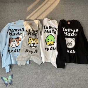 T-shirts pour hommes 2023 Stock HUMAN MADE T-shirt Hommes Femmes T-shirt à manches longues Human Made Clothes Top Tee