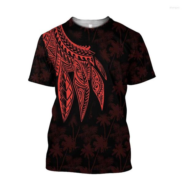 Camisetas de hombre 2023 verano Bohemian Tribe 3D estampado Casual moda manga corta Camiseta de cuello redondo