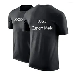 T-shirt da uomo 2023 Summer Design Logo del marchio/immagine personalizzata maniche corte T-shirt casual da uomo e da donna camicia in cotone fai da te 7 colori unisex Sport