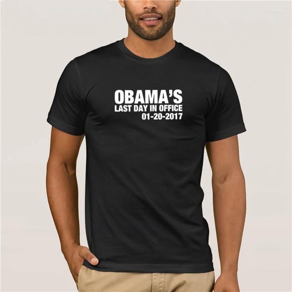 Camisetas para hombre 2023 Summer FashionPrint Obama S Last Day In Office Camiseta para hombre Equipada Novedad y mujer