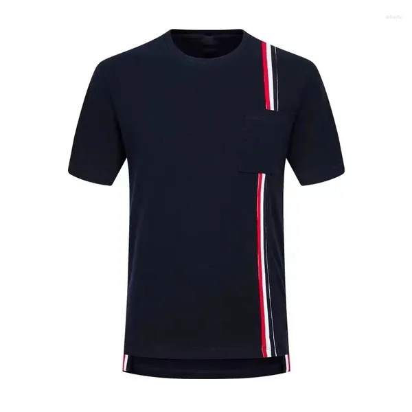 Camisetas para hombres 2023 Men de verano Camiseta de algodón Camiseta sólida Camisa de moda de mujeres casuales Camisa coreana