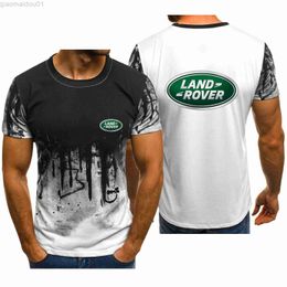T-shirts pour hommes 2023 été T-shirt pour hommes Fun Land Rover Car T-shirt imprimé en 3D à manches courtes mode grande taille T-shirt pour femmes L230713