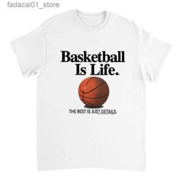 T-shirts voor heren 2023 Zomer nieuwe trend weddenschap basketbal print korte mouw t-shirt mannen y2k retro straatpaar casual losse t-shirtq240425