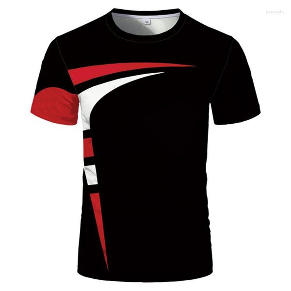 Hommes t-shirts 2023 été chemise hommes Simple motif 3D impression surdimensionné tout match mode décontracté mince T-shirts à manches courtes haut