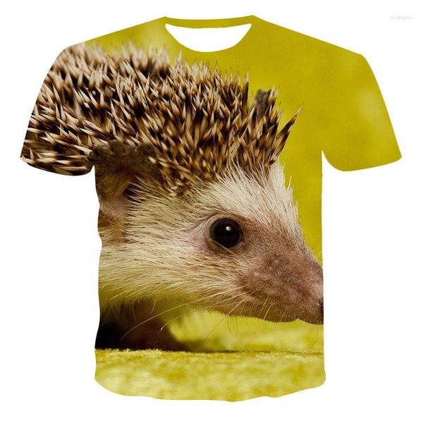 T-shirts homme 2023 été T-Shirt homme/femme impression 3d Animal hérisson haut à manches courtes