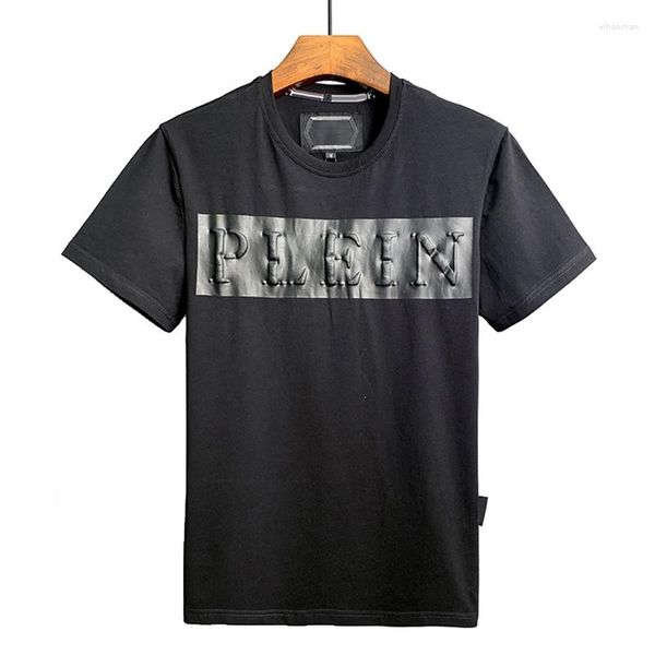 T-shirts pour hommes 2023 T-SHIRT EN NOIR COL ROND SS SKULL ET T-shirts en coton Hommes Tops imprimés T-shirts confortables T-shirt de qualité