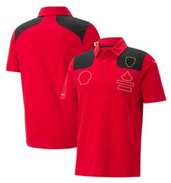 T-shirts masculins 2023 Le produit le plus nouveau produit F1 Formule One Red Team Vêtements Racing Costume Polo Vêtements de travail T-shirt à manches courtes Men Men personnalisé B73n