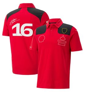 T-shirts masculins 2023 Le plus nouveau produit F1 Formule One Red Team Clothing Racing Cost Polo Vêtements Team Vêtements de travail T-shirt à manches courtes Men personnalisé IKR2