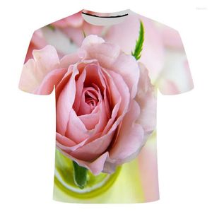 T-shirts pour hommes Version 2023 de T-shirt à fleurs végétales Street Fashion Impression 3D à manches courtes Usine Code pour enfants direct T-sh