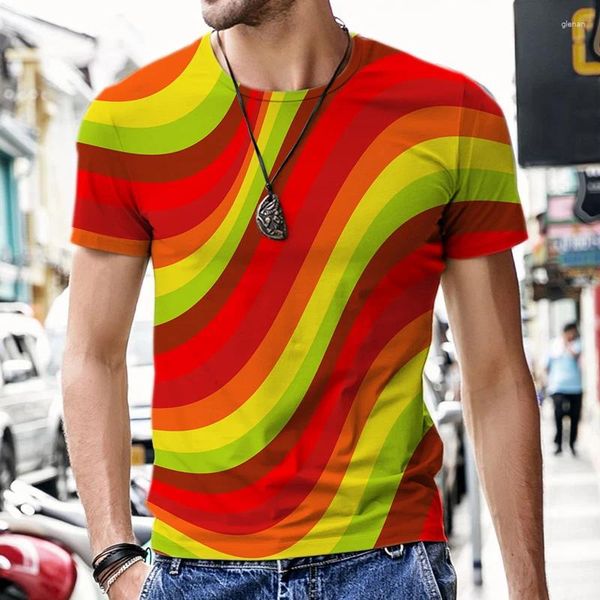 Camisetas para hombre 2023, camisetas Vertigo Style Vortex 3D, pantalón corto informal de verano, camisetas de manga a la moda, ropa de calle alta