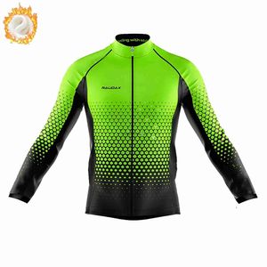 Heren T-shirts 2023 Winter Fietsshirts Mans Lange Seves Warme Jassen Thermische Uitwerpselen Bike Mountain Road Tops Maillot CiclismoH2421