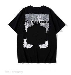 T-shirts pour hommes 2023fashion Luxurys Offes Vêtements T-shirts pour hommes et femmes T-shirts amples Tops Homme Casual Street Graffiti Shirt Sweatshirtoff Offs Blanc 10 RXE0