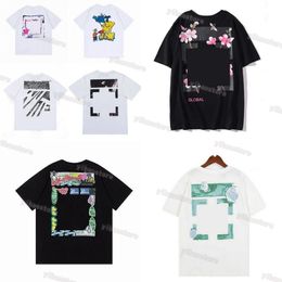 Camisetas para hombres 2023fashion Luxurys Offes Ropa Camisetas para hombre y mujeres Camisetas sueltas Tops Hombre Casual Street Graffiti Shirt Sudadera Off Camisetas Offs White WhitE 9g