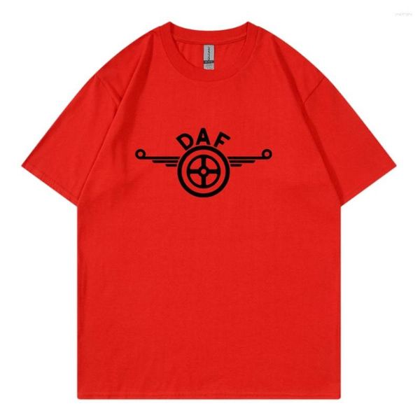 T-shirts masculins 2023 High Quality T-shirt d'été Coton Daily Casual Unisexe Logo noir et blanc Imprimé rond Cou