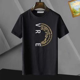 Camisetas para hombres 2023 Mens Tisas de impresión de letras Diseñador de moda negra Summer de alta calidad Tope de manga corta M-M4XLA1V3