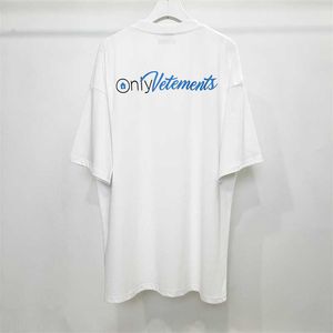 T-shirts masculins 2023SS Vetements uniquement T-shirt Men Femmes 1 B LETTRE DE QUALITÉE TOP IMPRESS
