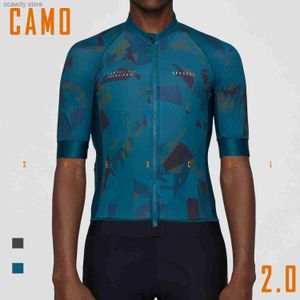 T-shirts masculins 2024 All New Aero Fit Camouflage 2.0 SEVE Cycling Jersey Pro et tissu sec rapide pour hommes et femmes H240407
