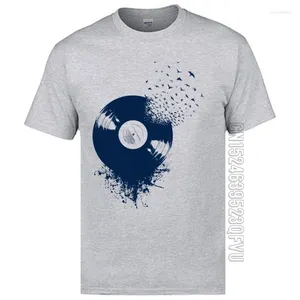 Heren t shirts 2024 komende goede kwaliteit tee katoen vinylpleger gedrukt op tshirts heren zomer tops/tees kunstontwerp muziek t -shirt