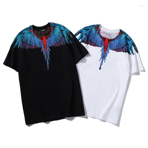 T-shirts pour hommes Designer Diamond Feather Water Droplet Ailes 3D Prince T-shirt à manches courtes Robe de soie en soie Couple de mode d'été