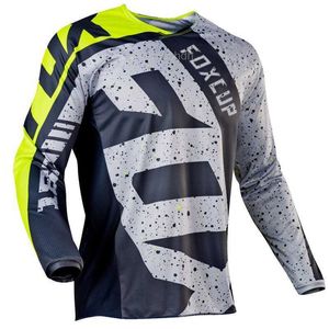 T-shirts pour hommes 2024 Jerseys de descente Fox Cup Mountain Bike VTT Chemises Offroad DH Moto Motocross Sportwear Racing Bike Vêtements de cyclisme