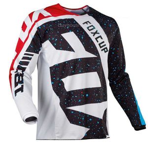 T-shirts pour hommes 2024 Jerseys de descente Fox Cup Mountain Bike VTT Chemises Offroad DH Moto Motocross Sportwear Racing Bike Vêtements de cyclisme d4aA