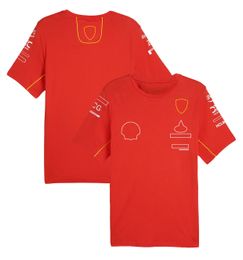 Men's T-shirts 2024 F1 Driver T-shirt Formula 1 Mens Polo Shirts T-shirt New Season Red Team Uniform Clothing Racing Suit Motorsport T-shirt Jersey M3r8