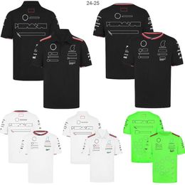 T-shirts pour hommes 2024 F1 Team T-shirt Formule 1 Racing Polo T-shirt Nouvelle saison Pilote Racing Costume Jersey Tops Été Hommes Femmes T-shirt Plus Taille