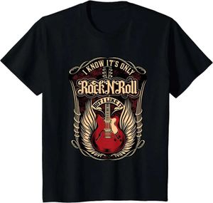 T-shirts masculins 2024 Je sais que son seul t-shirt rock and roll tops tops femmes fashion d'été