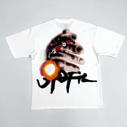 Camisetas de lujo para hombre, camiseta de UTOPIA, camisetas de calle de monopatín de Hip Hop, camiseta Top Kenye # Z6 2024